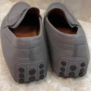 Gucci | Shoes | Gucci Grey Slip Ons With Bag | Poshmark